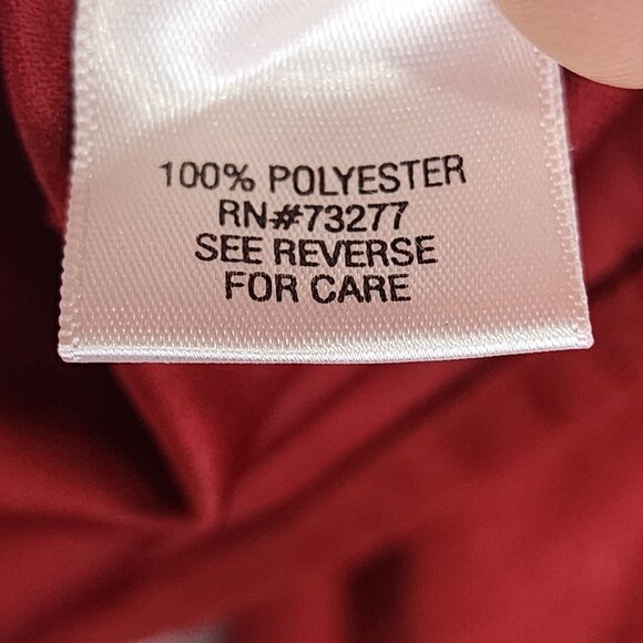 Womens Red Sonoma Life Style Jacket Full Zip100% Polyester Long Sleeve Size L - Picture 4 of 8